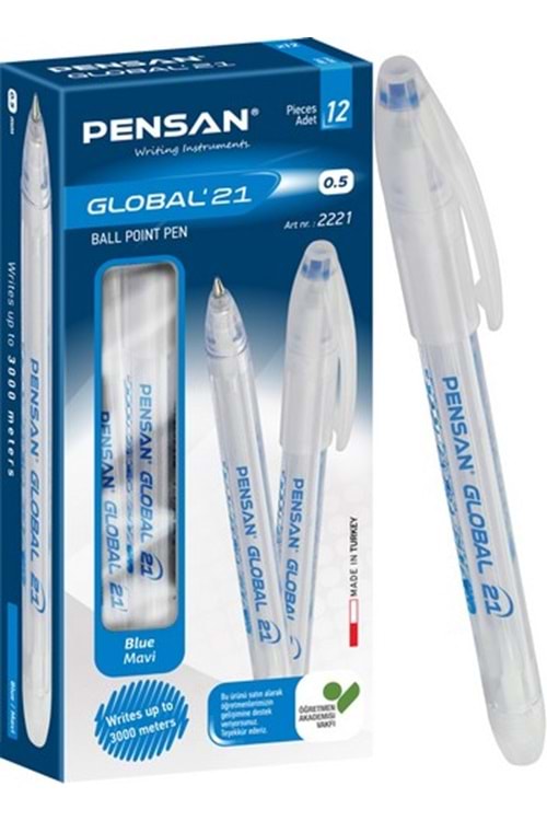 PENSAN TÜKENMEZ KALEM GLOBAL-21 0.5 MM.MAVİ