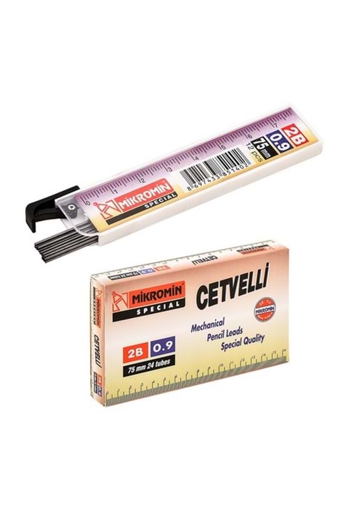 MİKRO MİN-UÇ 0.9 MM.CETVELLİ 75 MM.