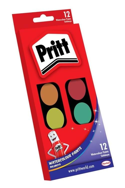 PRİTT SULUBOYA 12 RENK BÜYÜK TABLET