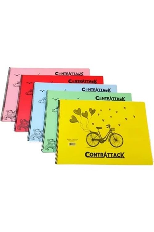 CONTRA RESİM DEFTERİ 25 YP.25x35 CM.PLASTİK KPK.12 Lİ PK.