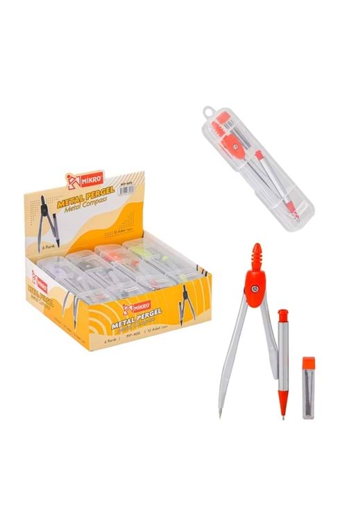 MİKRO METAL PERGEL KALEMLİ 12 Lİ PK. MP-400