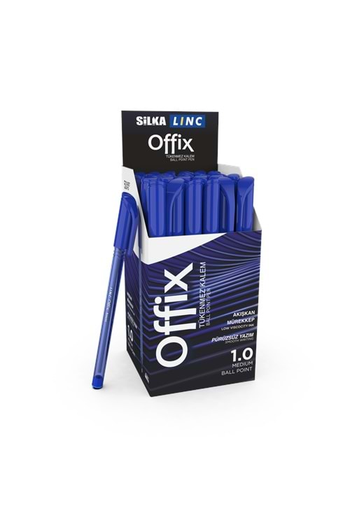 SİLKA-LINC OFFİX TÜKENMEZ KALEM 50 Lİ MAVİ