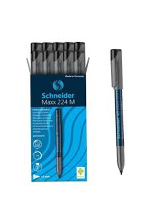 SCHNEİDER ASETAT-PERMANENT KALEMİ (M) SİYAH MAXX 224 M
