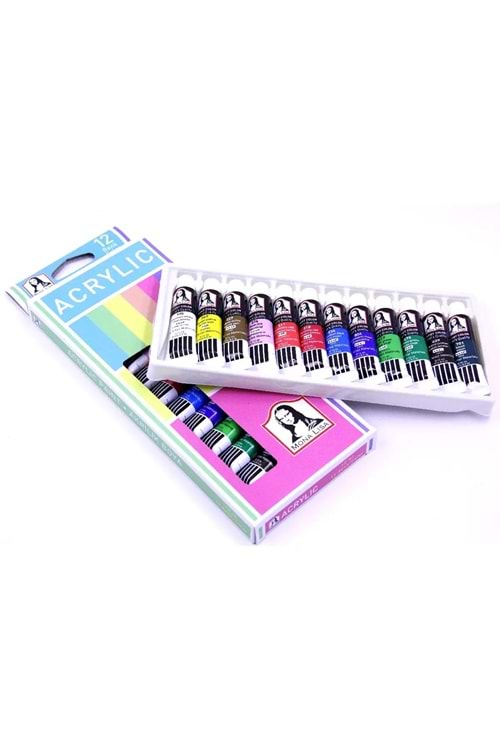 MONA LISA AKRİLİK BOYA 12 RENK 12 ML.TÜP SD125