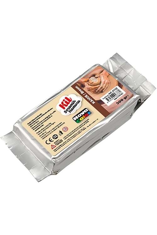 NOVA COLOR SERAMİK KİL 500 GR.KAHVERENGİ NC-4132