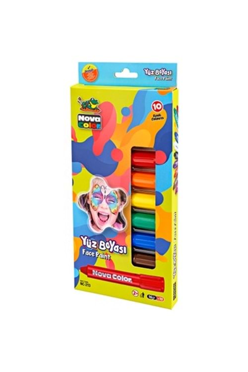 NOVA COLOR YÜZ BOYASI 10 RENK NC-213