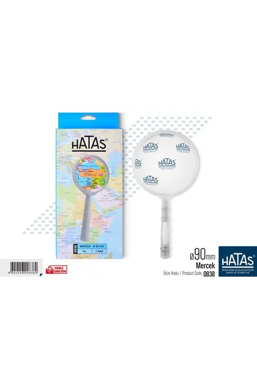 HATAS PLASTİK BÜYÜTEÇ 90 MM.