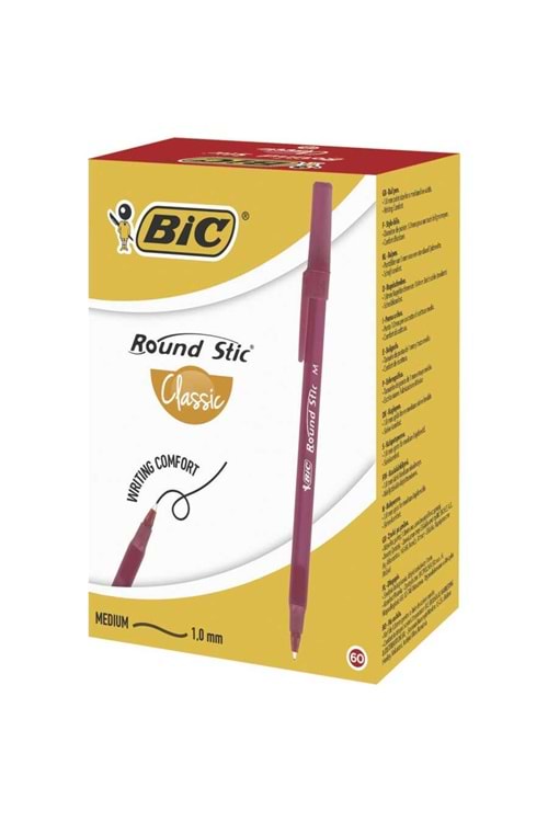 BİC ROUND KIRMIZI TÜKENMEZ KALEM 60 LI PAKET