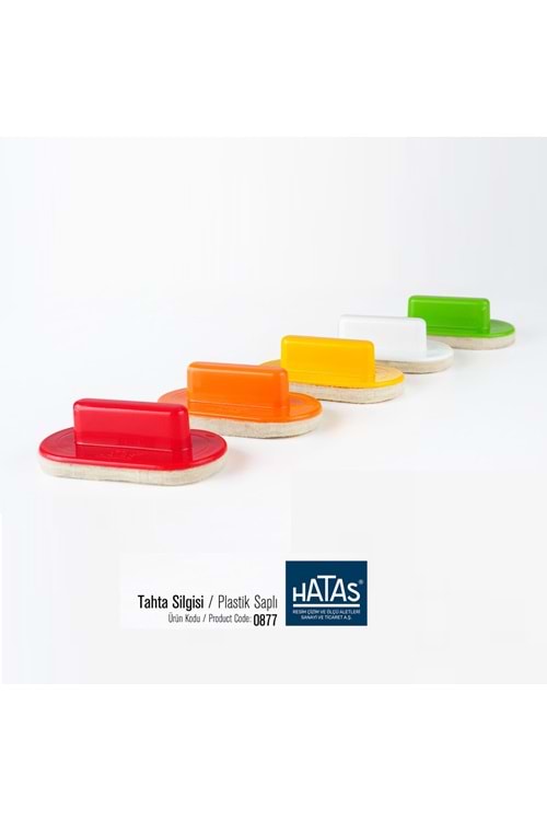 HATAS BEYAZ TAHTA SİLGİSİ KEÇE PLASTİK SAP