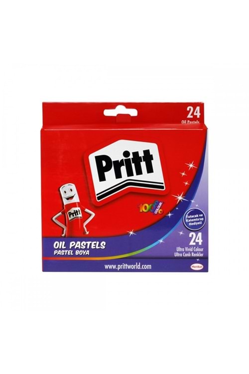 PRİTT PASTEL BOYA 24 RENK KARTON KUTU