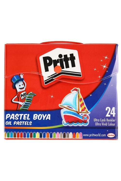 PRİTT PASTEL BOYA 24 RENK ÇANTALI