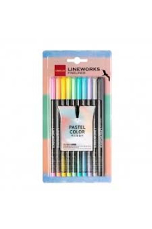 LİNEPLUS FİNELİNER KALEM 10 LU PASTEL RENK