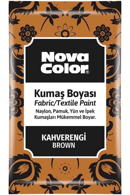NOVA COLOR KUMAS BOYASI TOZ KAHVERENGİ 12 GR