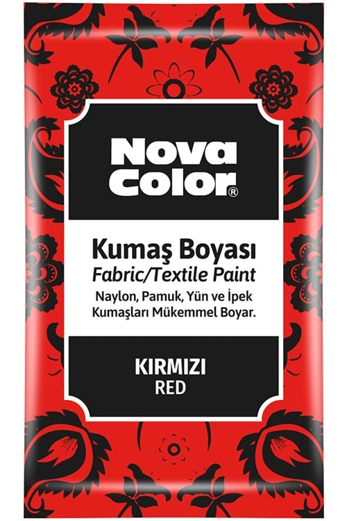 NOVA COLOR KUMAS BOYASI TOZ KIRMIZI 12 GR