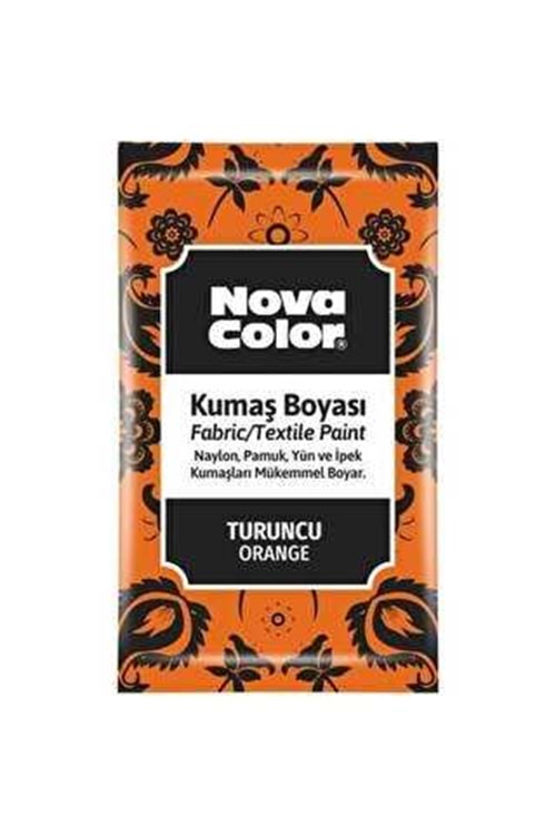 NOVA COLOR KUMAS BOYASI TOZ TURUNCU 12 GR