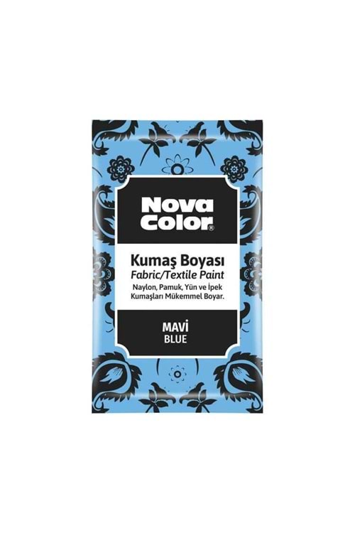 NOVA COLOR KUMAS BOYASI TOZ MAVİ 12 GR