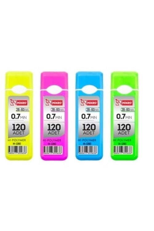 MİKRO MİN-UÇ 0.7 MM.120 Lİ KOD: M-1260