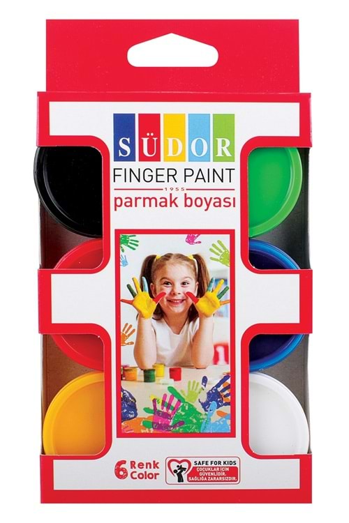 SÜDOR PARMAK BOYASI 30 ML.6 RENK