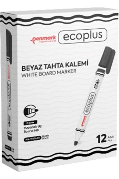 PENMARK BEYAZ TAHTA KALEMİ SİYAH ECOPLUS