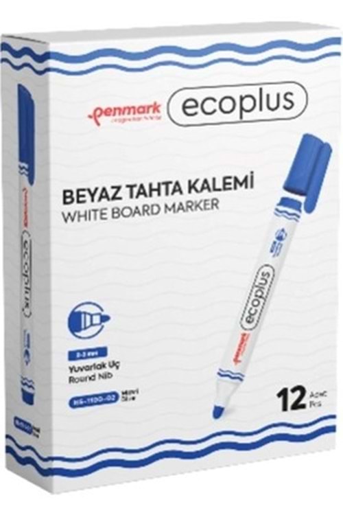PENMARK BEYAZ TAHTA KALEMİ MAVİ ECOPLUS