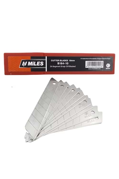 MİLES MAKET BIÇAĞI YEDEĞİ 18 MM.GENİŞ 10 LU