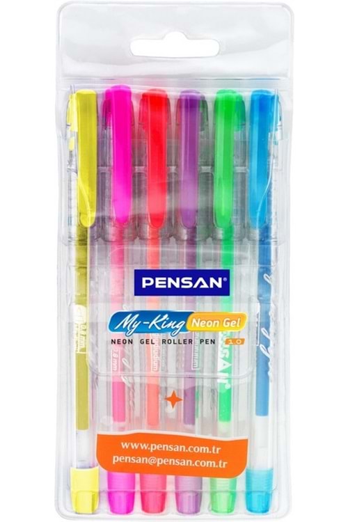 PENSAN NEON JEL KALEM 6 RENK MY-KİNG