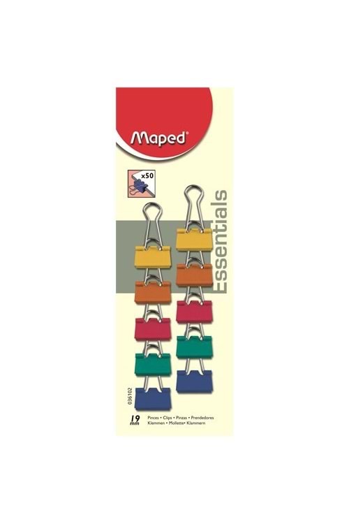 MAPED KISKAÇ RENKLİ 19 MM 10 LU BLİSTER