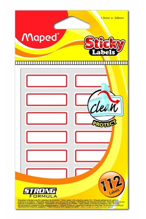 MAPED ÜRÜN ETİKETİ 13x38 MM.112 Lİ STİCKY LABELS