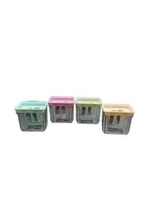 PERFECT JUMBO KALEMTRAŞ ÇİFT BIÇAK HAZNELİ UC-129B PASTEL