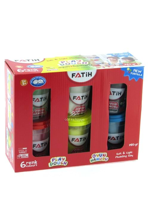 FATİH OYUN HAMURU 6 RENK 780 GR.