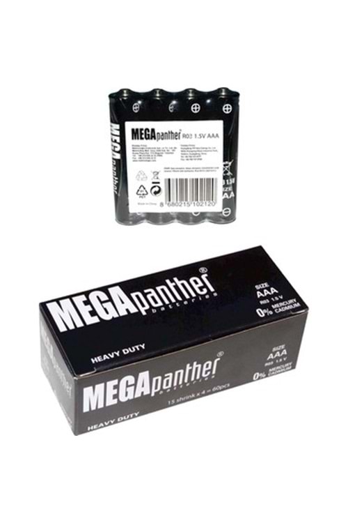 MEGA PANTHER İNCE-KUMANDA PİLİ 4 LÜ PK.