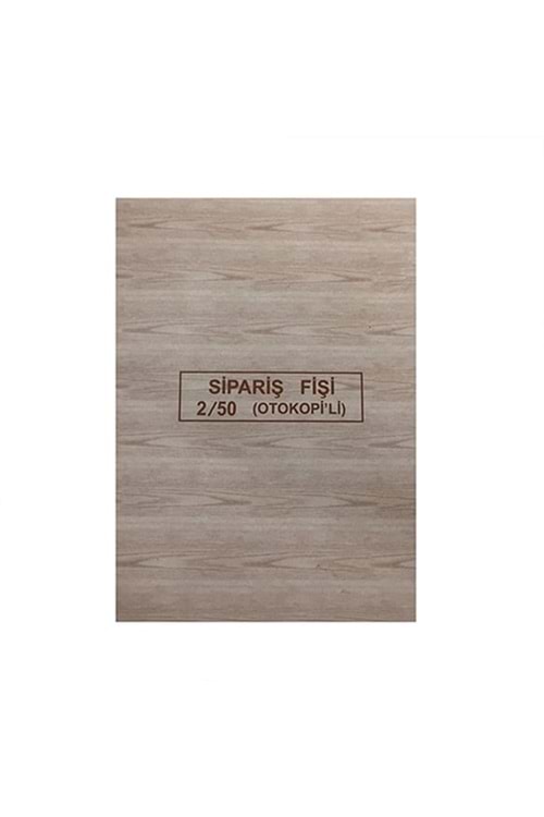DİLMAN SİPARİŞ FİŞİ 2 NUSHA OTOKOPİLİ 2/50 KOD:4206