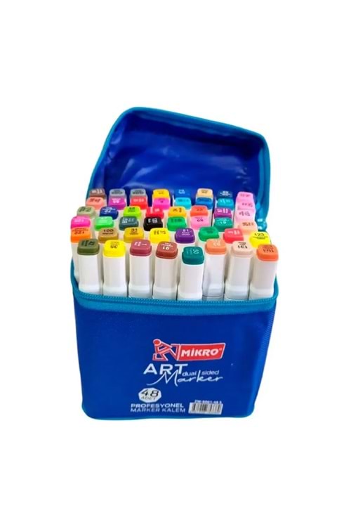 MİKRO MARKER KALEM 48 RENK ÇİFT UÇLU ZW-8001-48 S