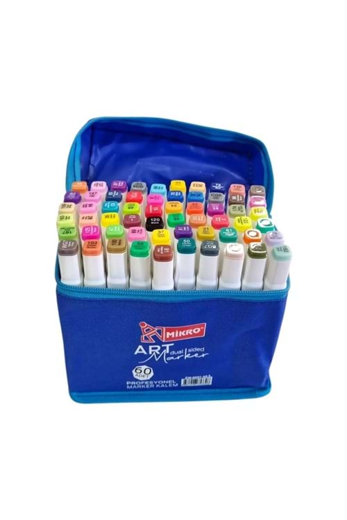 MİKRO MARKER KALEM 60 RENK ÇİFT UÇLU ZW-8001-60 S