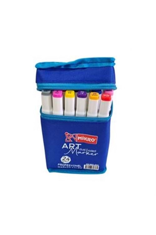 MİKRO MARKER KALEM 24 RENK ÇİFT UÇLU ZW-8001-24 S