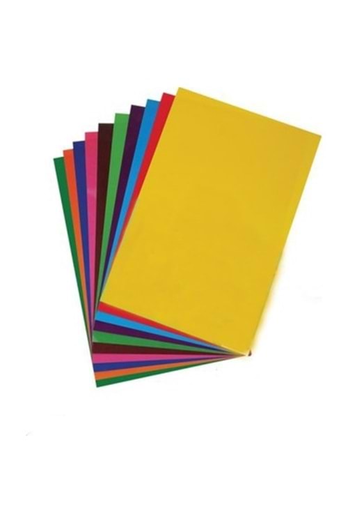 SİNGLE COLOR A4 FON KARTONU 24*34 CM.10 RENK KARIŞIK PK.