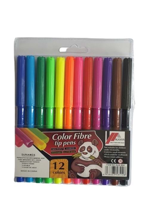 COLOR FİBRE KEÇELİ KALEM 12 RENK 858-12