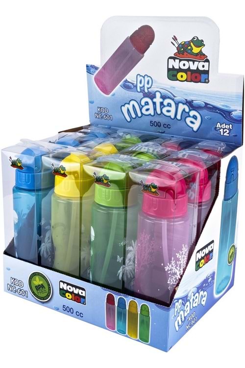 NOVA COLOR SU MATARASI PİPETLİ 500 ML.NC-601