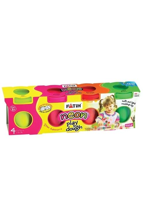 FATİH OYUN HAMURU NEON 4 RENK 520 GR.50061