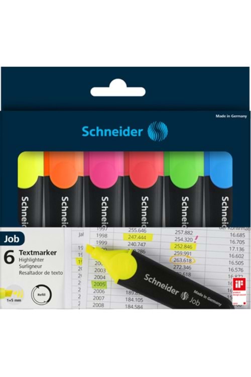 SCHNEİDER FOSFORLU KALEM NEON 6 LI
