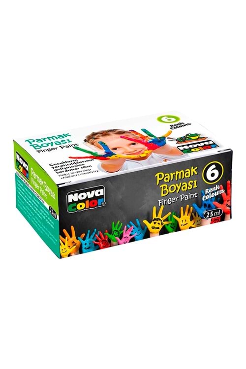 NOVA COLOR PARMAK BOYASI 6 RENK ŞİŞE*25 ML.NC-138