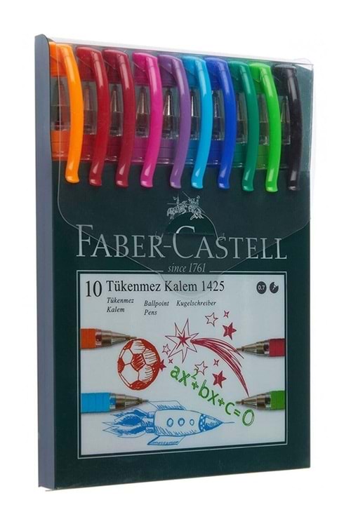 FABER-CASTELL 1425 TÜKENMEZ KALEM 10 LU SET