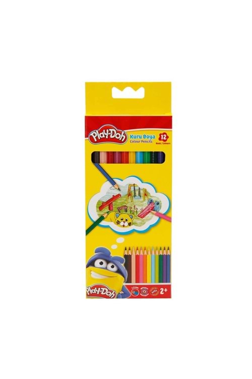 PLAY-DOH KURU BOYA 12 RENK KARTON KUTU KU001