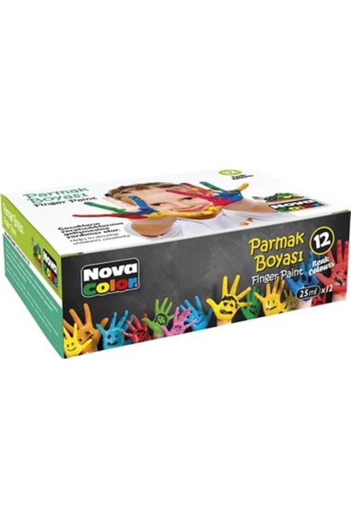NOVA COLOR PARMAK BOYASI 12 RENK 25ML.ŞİŞE NC-460