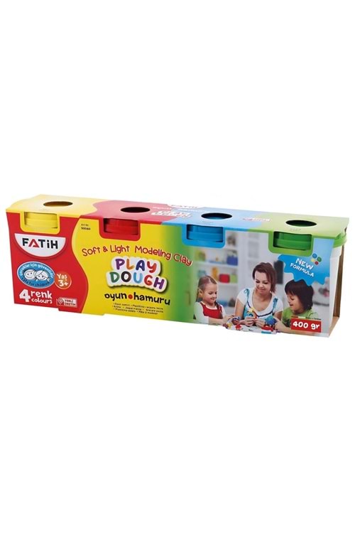 FATİH OYUN HAMURU 4 RENK 400 GR.50803 KMP.