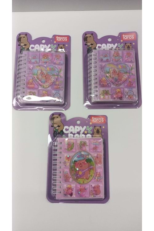 TAROS CAPYBARA SPİR.A6 SULU PULLU NOT DEFTERİ 7206