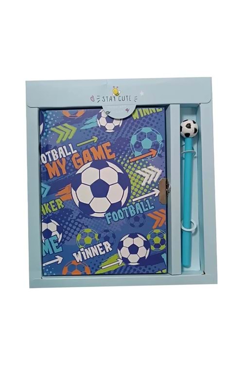 TAROS FOOTBALL KALEMLİ KİLİTLİ HATIRA DEFTERİ-7189