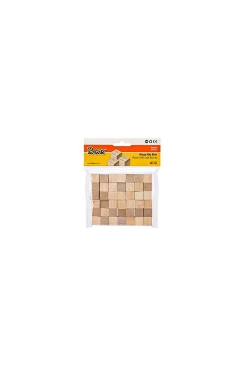 BRONS AHŞAP KÜP BLOK NATUREL BR-918
