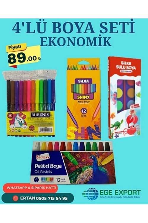 4 LÜ BOYA SETİ EKONOMİK