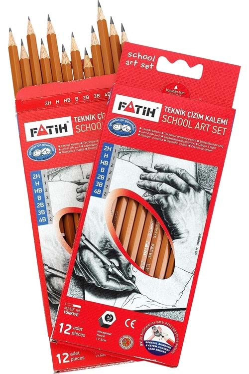 FATİH TEKNİK ÇİZİM KALEMİ ÖĞRENCİ SETİ 12 Lİ